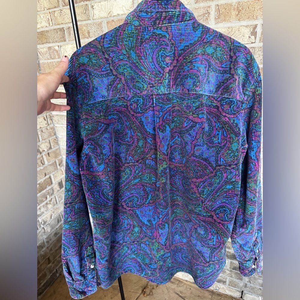 Urban Outfitters Multicolor Corduroy Shirt Size Medium - Picture 6 of 10